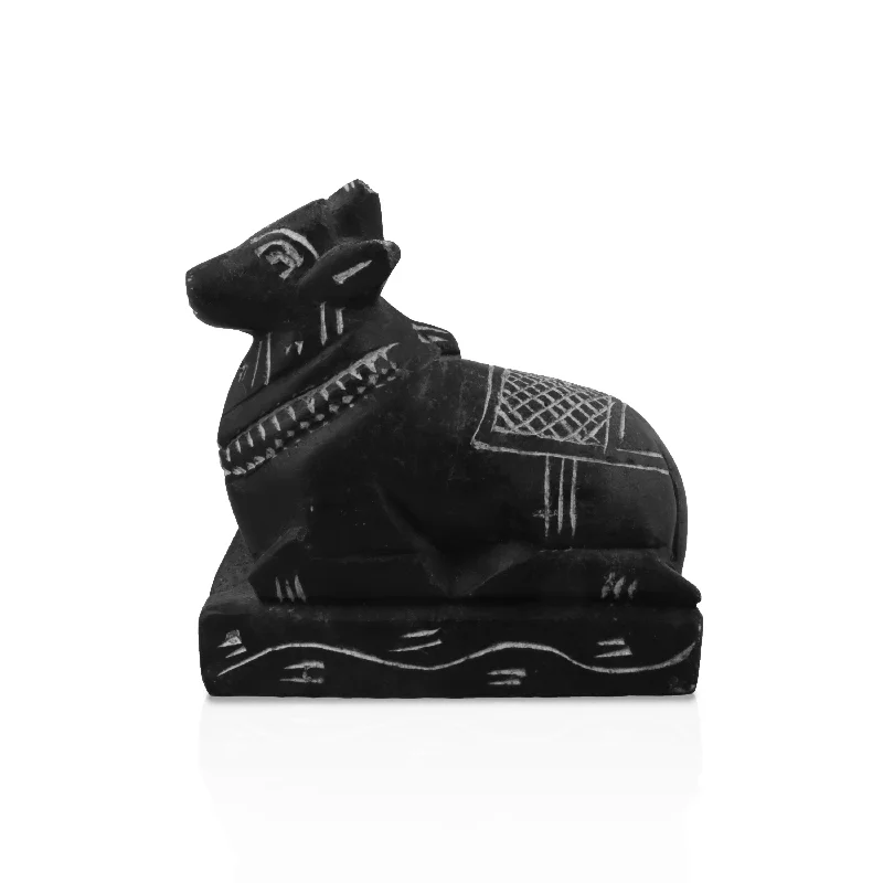 Nandi Statue | Soft Stone Nandi Idol/ Nandi Murti for Pooja