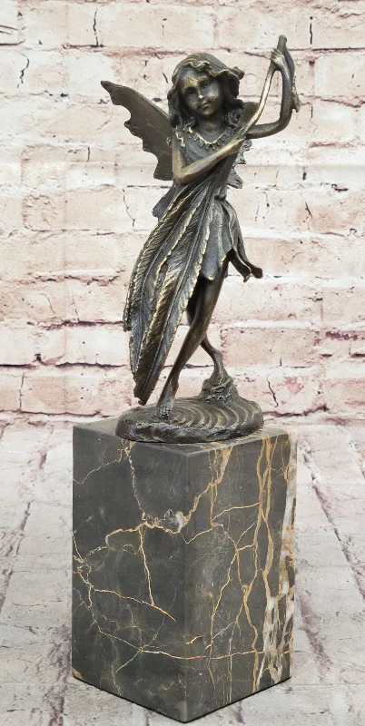 Original Miguel Lopez Bronze Sculpture: Fairy Angel Collector Edition Figurine