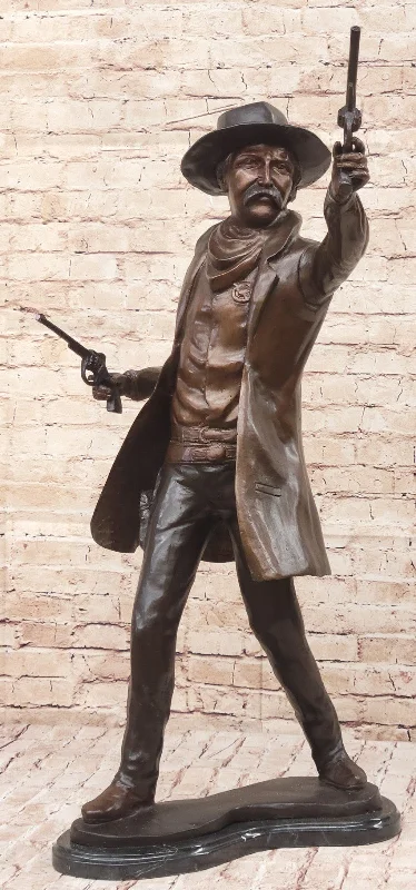 Russell's Wyatt Earp Bronze Sculpture: Two Gun Shooter Collector Edition