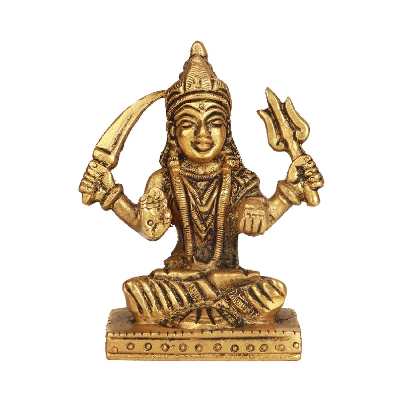 Santoshi Maa Idol - 2 Inches | Brass Idol/ Antique Santoshi Maa Murti for Pooja/ 250 Gms Approx