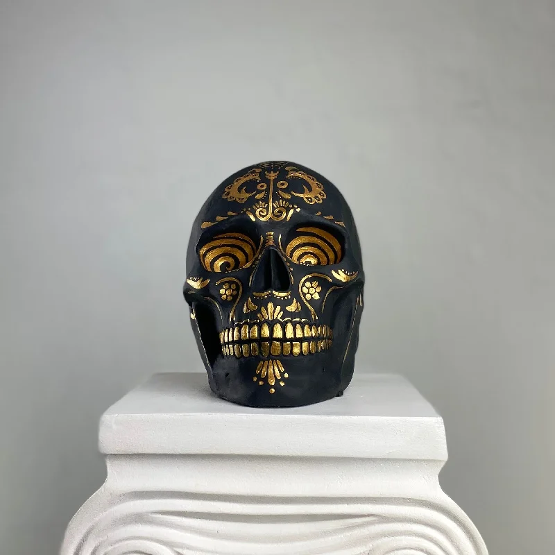 Skull 'El Muerto' Pop Art Sculpture, Modern Home Decor