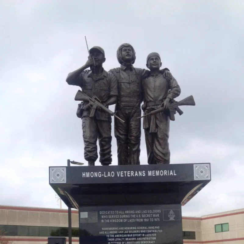 Vietnam & Hmong Soldier Statues