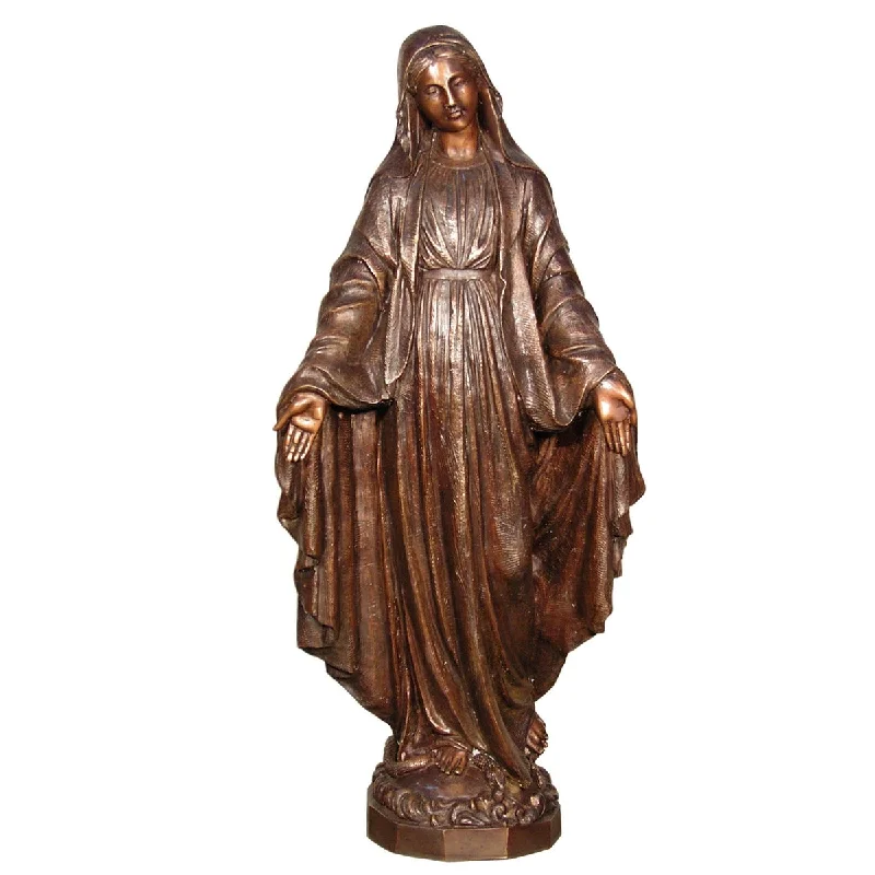 Bronze Virgin Mary Garden Statue