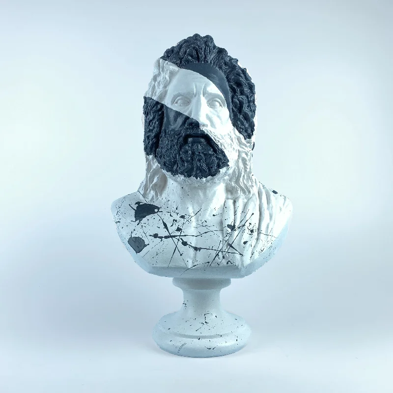 Zeus 'Monochrome' Pop Art Sculpture, Modern Home Decor