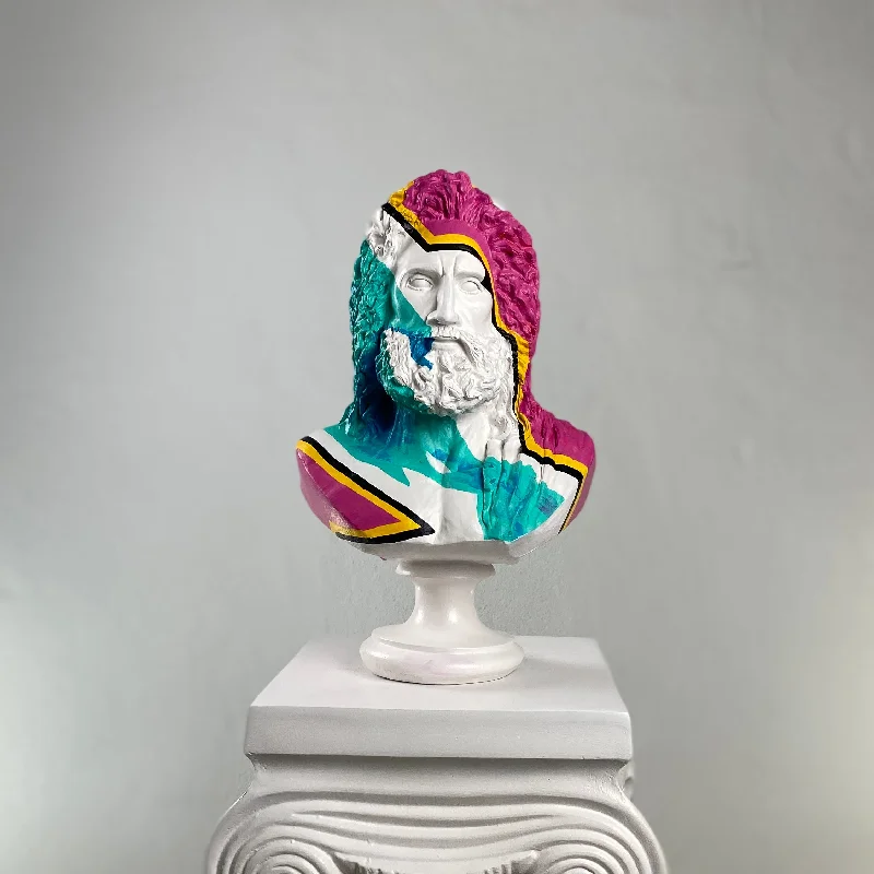 Zeus 'Rock'n Roll' Pop Art Sculpture, Modern Home Decor