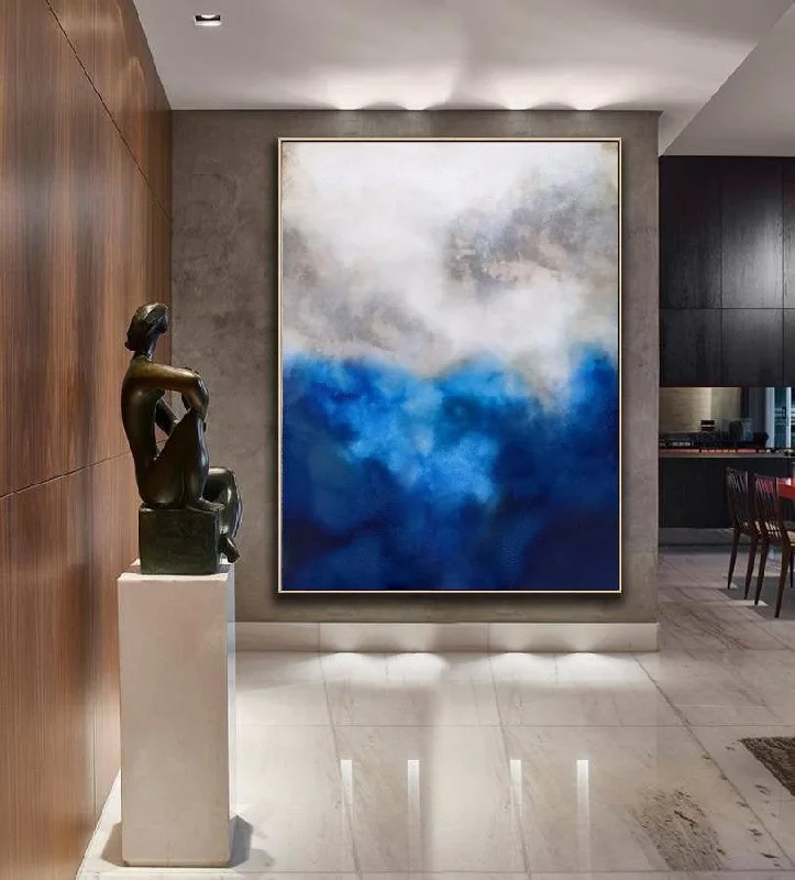 Blue Painting Abstract Painting Bedroom Art Paintings NP067